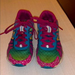 New Balance girls rainbow sneakers